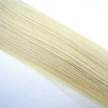 Load image into Gallery viewer, PREMIUM QUALITY 16-24 Inches Straight Nail Tip Remy Human Hair Extensions colour #60 White Blonde