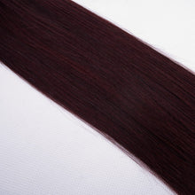 Load image into Gallery viewer, PREMIUM QUALITY 16-24 Inches Straight Nail Tip Remy Human Hair Extensions colour #99j Mahogany red
