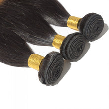 Load image into Gallery viewer, PREMIUM QUALITY LUXE WEFT 16-26 Inches Straight Ombre' Human Hair Colour #1B/27