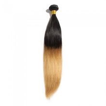 Load image into Gallery viewer, PREMIUM QUALITY LUXE WEFT 16-26 Inches Straight Ombre' Human Hair Colour #1B/27