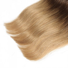 Load image into Gallery viewer, PREMIUM QUALITY LUXE WEFT 16-26 Inches Straight Ombre Human Hair Colour #1B/4/27