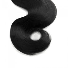 Load image into Gallery viewer, PREMIUM QUALITY LUXE WEFT 16-26 Inches Body Wave Coloured 100% Virgin Remy Human Hair Colour 1 Jet Black