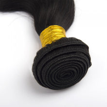 Load image into Gallery viewer, PREMIUM QUALITY LUXE WEFT 16-26 Inches Body Wave Coloured 100% Virgin Remy Human Hair Colour 1 Jet Black