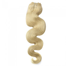 Load image into Gallery viewer, PREMIUM QUALITY LUXE WEFT 16-26 Inches Body Wavy Coloured Remy Hair #24 Sandy Blonde