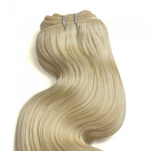 Load image into Gallery viewer, PREMIUM QUALITY LUXE WEFT 16-26 Inches Body Wavy Coloured Remy Hair #24 Sandy Blonde