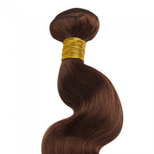 Load image into Gallery viewer, PREMIUM QUALITY LUXE WEFT 16-26 Inches Body Wave Coloured 100% Remy Human Hair colour 33 Coffee Brown
