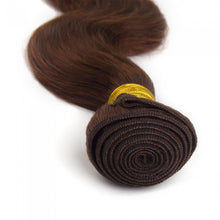 Load image into Gallery viewer, PREMIUM QUALITY LUXE WEFT 16-26 Inches Body Wave Coloured 100% Remy Human Hair colour 33 Coffee Brown