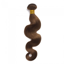 Load image into Gallery viewer, PREMIUM QUALITY LUXE WEFT 16-26 Inches Body Wave Coloured Remy Human Hair Colour 8 Light Ash Brown
