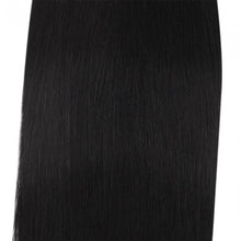 Load image into Gallery viewer, PREMIUM QUALITY LUXE WEFT 16-26 Inches Straight Coloured 100% Virgin Remy Human Hair colour 1 Jet Black