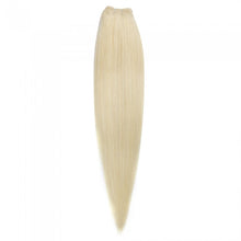Load image into Gallery viewer, PREMIUM QUALITY LUXE WEFT 16-26 Inches Straight Coloured Remy Hair #60 White Blonde