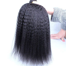 Load image into Gallery viewer, 10AA GRADE QUALITY 10-28 Inches Kinky Curly 100% Brazilian Human Hair 1B Natural Black