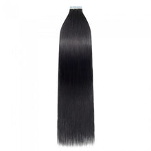 Load image into Gallery viewer, PREMIUM QUALITY 16-24 Inches Straight Nail Tip Remy Human Hair Extensions colour #1 Jet Black