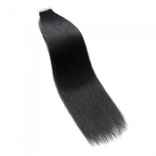 Load image into Gallery viewer, PREMIUM QUALITY 16-24 Inches Straight Nail Tip Remy Human Hair Extensions colour #1 Jet Black