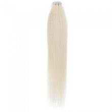Load image into Gallery viewer, PREMIUM QUALITY 16-24 Inches Straight Nail Tip Remy Human Hair Extensions colour #60 Platinum Blonde