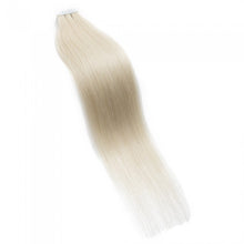 Load image into Gallery viewer, PREMIUM QUALITY 16-24 Inches Straight Nail Tip Remy Human Hair Extensions colour #60 Platinum Blonde