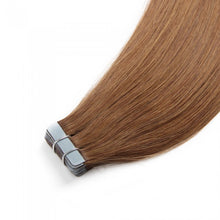 Load image into Gallery viewer, PREMIUM QUALITY 16-24 Inches Straight Nail Tip Remy Human Hair Extensions colour #8 Light Brown
