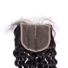 Load image into Gallery viewer, PREMIUM QUALITY 10-20 Inch 4" x 4" Italian Curly Free Parted Lace Closure #1B Natural Black