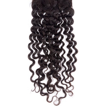 Load image into Gallery viewer, PREMIUM QUALITY 10-20 Inch 4" x 4" Italian Curly Free Parted Lace Closure #1B Natural Black