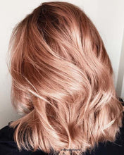 Load image into Gallery viewer, PREMIUM QUALITY Rose Gold Pre-Plucked Human Hair Lace Front Straight Bob Wigs