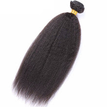 Load image into Gallery viewer, 10AA GRADE QUALITY 10-28 Inches Kinky Curly 100% Brazilian Human Hair 1B Natural Black