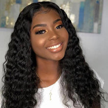 Load image into Gallery viewer, PREMIUM QUALITY 10-30 Inches Deep Wave 100% Virgin Peruvian Hair 1B Natural Black
