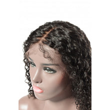 Load image into Gallery viewer, PREMIUM QUALITY #1B  10&quot;-22&quot; Pre-Plucked 180% Density Italian Curly Human Hair, Deep Part 13x6 Lace Front Wigs
