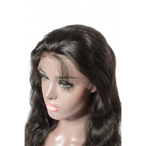 PREMIUM QUALITY #1B  10 - 22 Inches 13"x6" Silk Straight Frontal Lace Wig