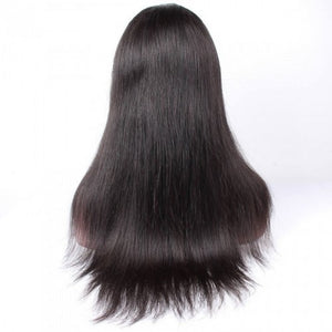 PREMIUM QUALITY #1B  360 Lace Lace Wig 14-24 Inches Straight Brazilian hair
