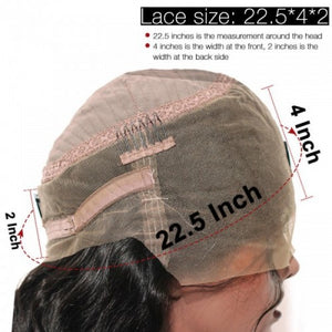 PREMIUM QUALITY #1B  360 Lace Lace Wig 14-24 Inches Straight Brazilian hair