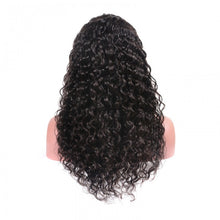 Load image into Gallery viewer, PREMIUM QUALITY #1B 360 Lace Frontal wig 14-24 inches Water wavy Virgin Hair
