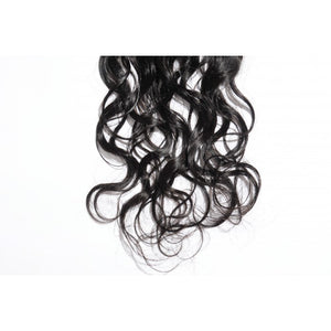 PREMIUM QUALITY 10-20 Inches  4" x 4" Natural Wavy Free Part Lace Closure #1B Natural Black