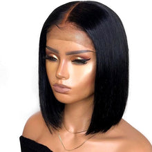 Load image into Gallery viewer, PREMIUM QUALITY #1B HD Undetectable Transparent Straight Lace Front Wig
