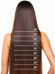 PREMIUM QUALITY 16-24 Inches Straight Nail Tip Remy Human Hair Extensions colour #4 Chocolate brown