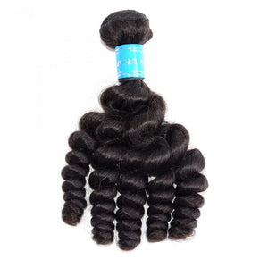 PREMIUM QUALITY 12-26 Inches Loose 100% Virgin Funmi Egg curls 100% Virgin Peruvian human hair colour 1B Natural  Black