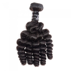 PREMIUM QUALITY 12- 26 Inches Funmi Egg Curls 100% Virgin Brazilian Hair 1B Natural Black