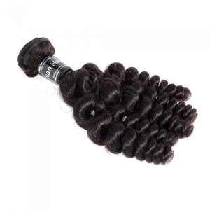 PREMIUM QUALITY 12- 26 Inches Funmi Egg Curls 100% Virgin Brazilian Hair 1B Natural Black