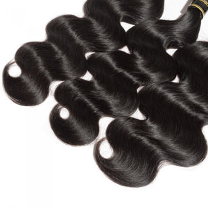 PREMIUM QUALITY 10-30 inches 100% Virgin Brazilian Human Hair Body wave weave 1B Natural black