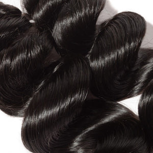 PREMIUM QUALITY 10-30 Inches Loose Wave 100% Brazilian Human Hair Colour 1B Natural Black