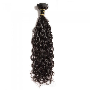 PREMIUM QUALITY 10-30 Inches Natural Wavy 100% Brazilian Human Hair 1B Natural Black