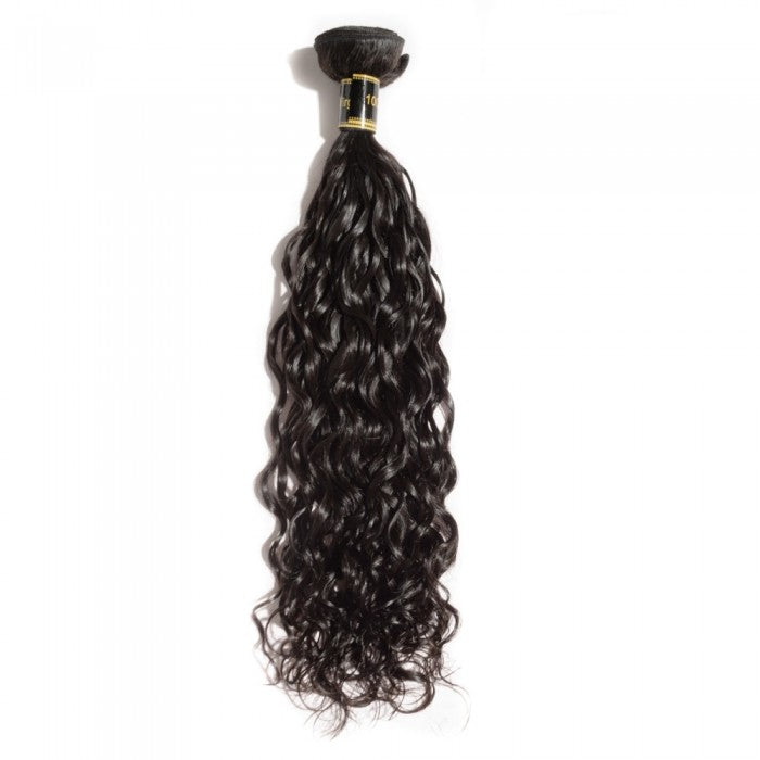 PREMIUM QUALITY 10-30 Inches Natural Wavy 100% Brazilian Human Hair 1B Natural Black