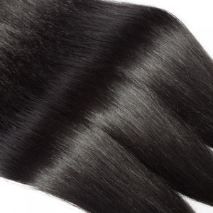 PREMIUM QUALITY 10-30 Inches 100% Virgin straight Brazilian human hair weave 1B Natural colour
