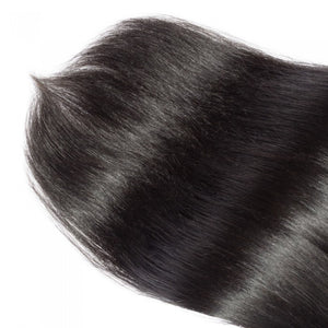 PREMIUM QUALITY 10-30 Inches 100% Virgin straight Brazilian human hair weave 1B Natural colour