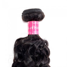 Load image into Gallery viewer, PREMIUM QUALITY 10-30 Inches Italian Curly 100% Indian Human Hair 1B Natural Black
