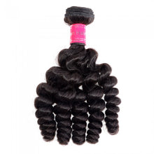 Load image into Gallery viewer, PREMIUM QUALITY 12-26 inches Funmi Egg curls 100% Virgin Indian Hair colur 1B Natural Black
