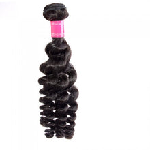 Load image into Gallery viewer, PREMIUM QUALITY 12-26 inches Funmi Egg curls 100% Virgin Indian Hair colur 1B Natural Black
