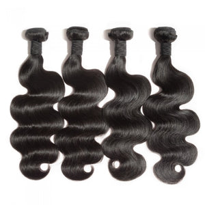 PREMIUM QUALITY 10-30 Inches Body Wave 100% Indian Human Hair Colour 1B Natural Black