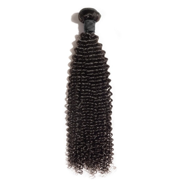 PREMIUM QUALITY 10-30 Inches Kinky Curly 100% Virgin Indian Hair 1B Natural Black