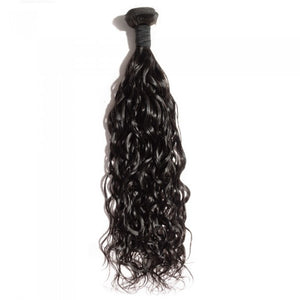 PREMIUM QUALITY 10-30 Inches Natural Wavy 100% Virgin Indian Hair 1B Natural Black