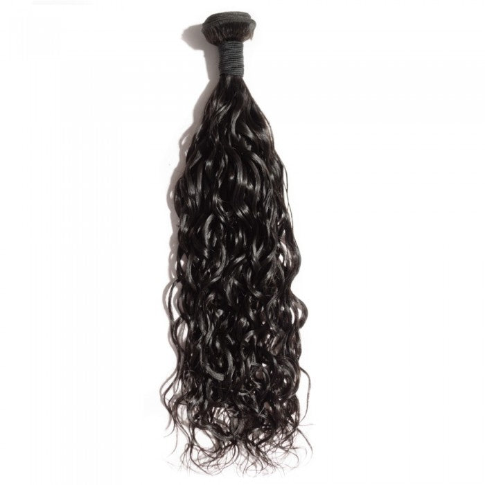 PREMIUM QUALITY 10-30 Inches Natural Wavy 100% Virgin Indian Hair 1B Natural Black