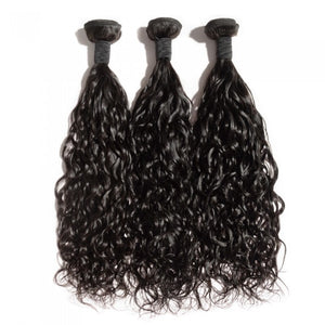 PREMIUM QUALITY 10-30 Inches Natural Wavy 100% Virgin Indian Hair 1B Natural Black